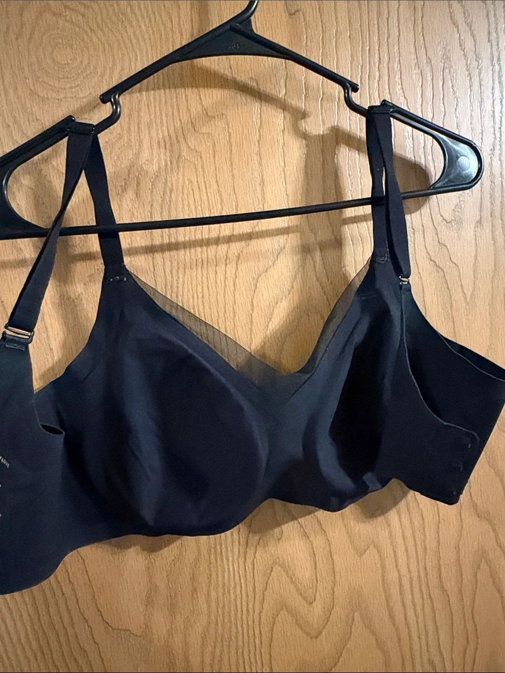 Honeylove Women’s Black Vamp CrossOver V Neck Wireless Bra Large